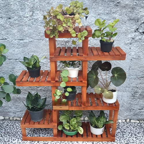 Estante para Plantas modelo 32 1 Suporte para Plantas modelo 32 cor Imbuia 1